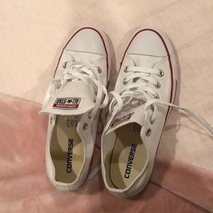 Brand new white Converse